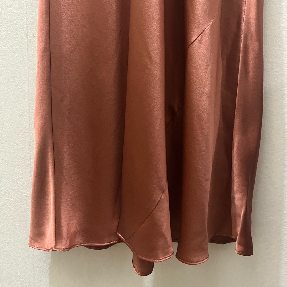 Quince Washable Silk Slip Dress in Rose Powder, Size S - Picture 10 of 16